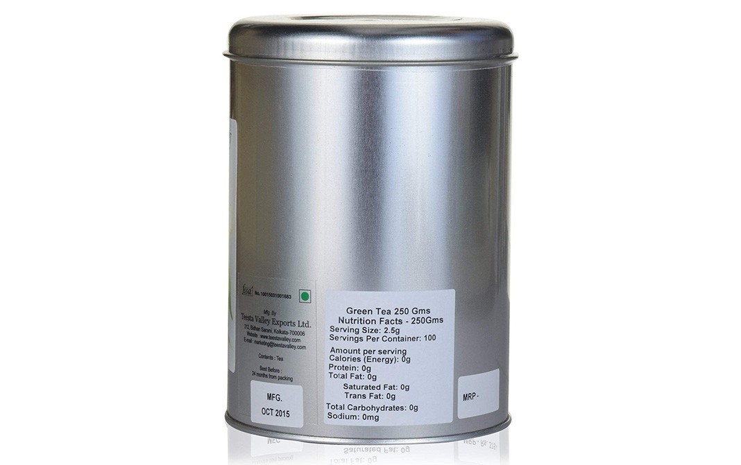 Teesta Valley Tea Green Tea    Tin  250 grams
